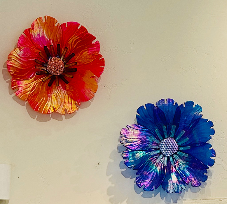 Fused Glass 2 Flowers