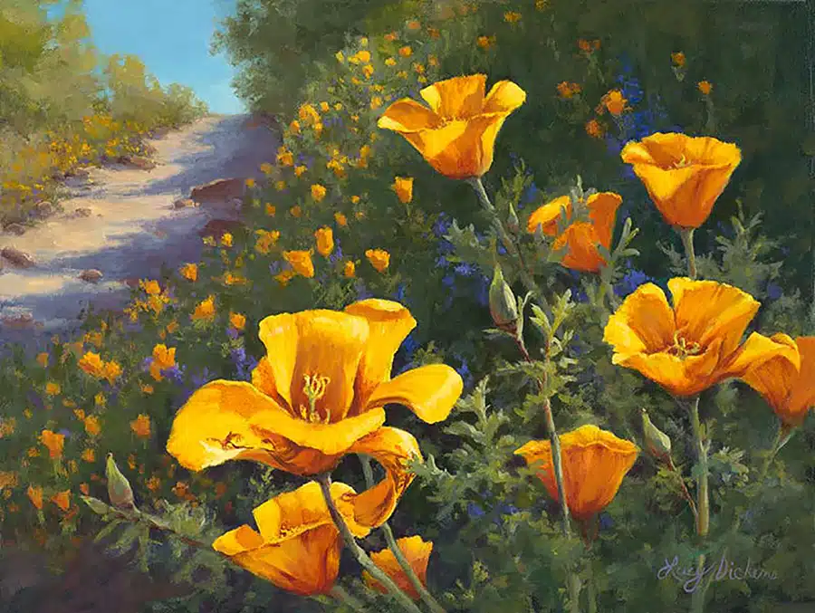 Oils - poppies